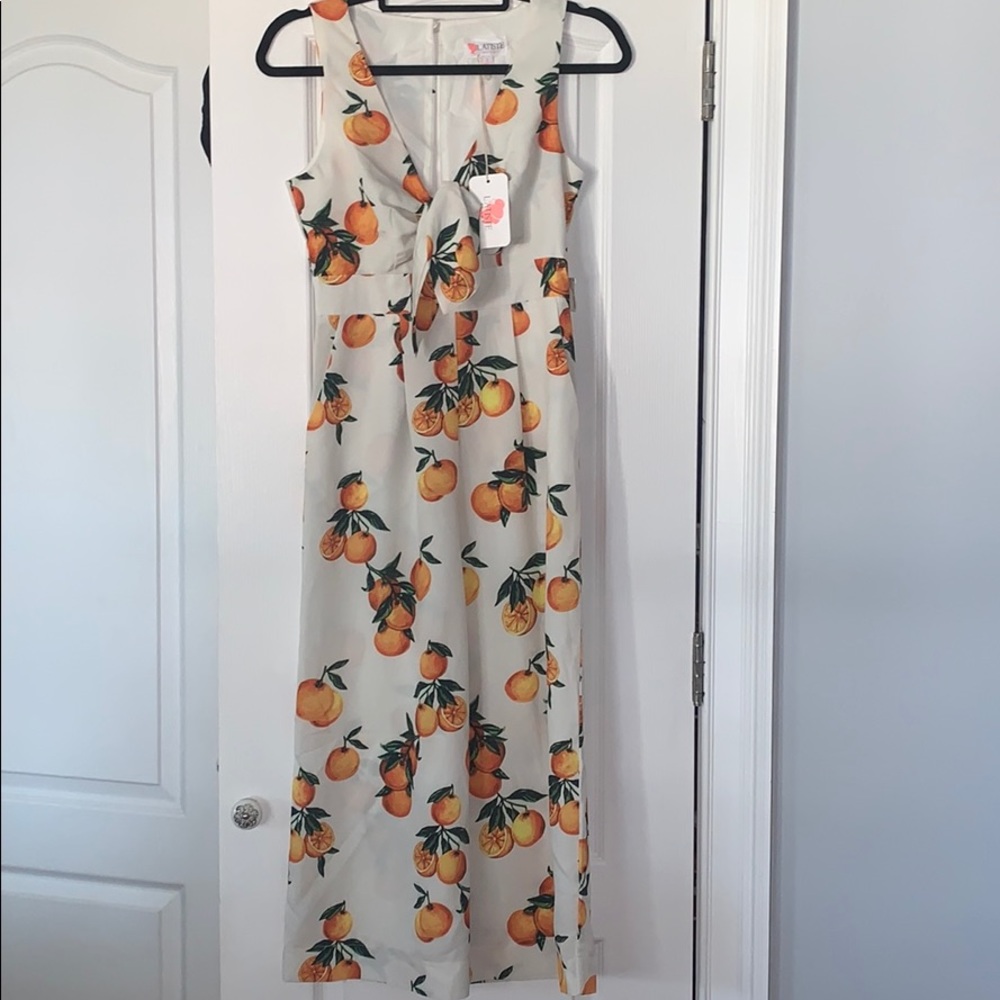 Orange design jumper